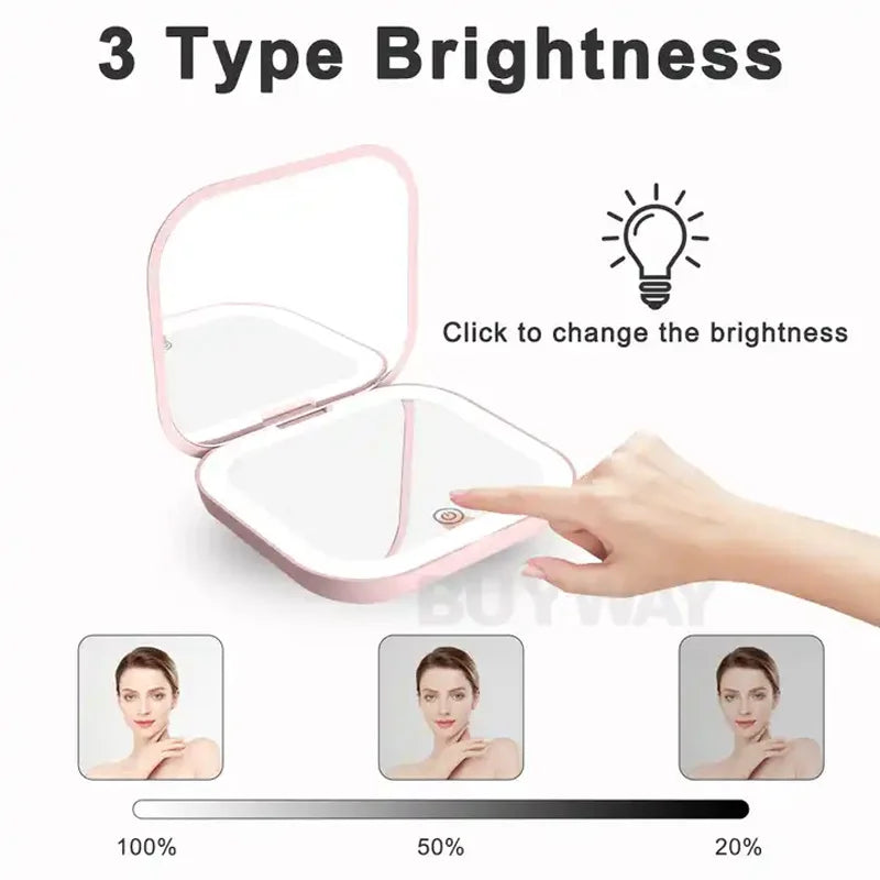 My Radiant Compact Mirror- White